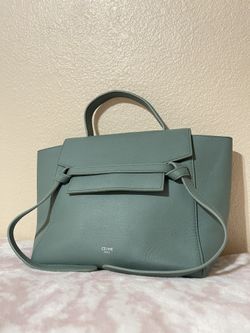 Celine Belt micro 2way handbag leather Satchel
