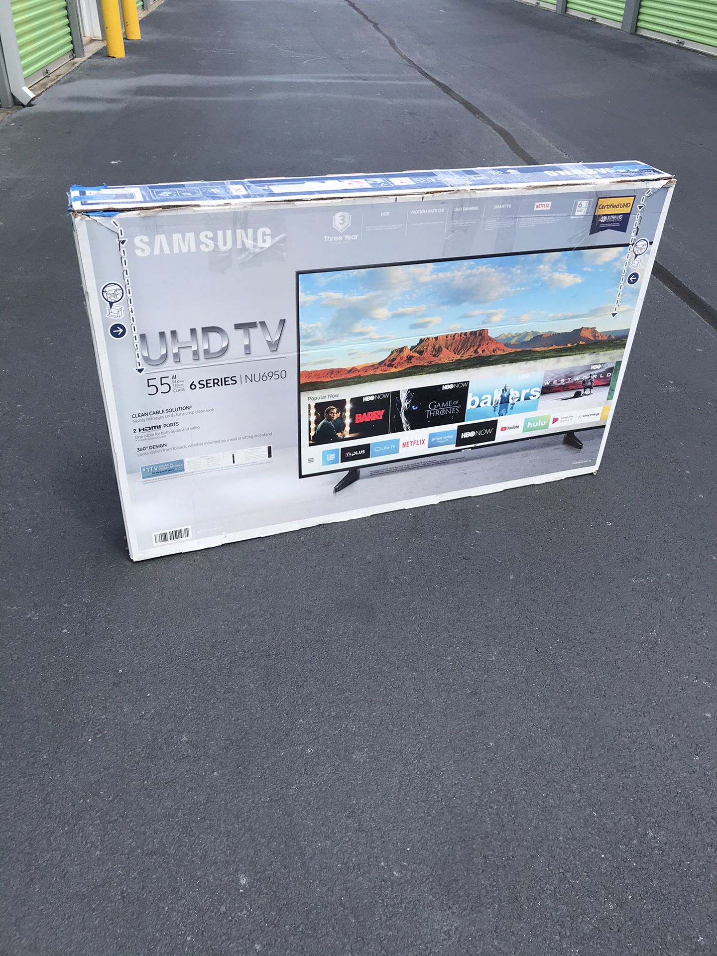 “55” In. Samsung 4K Smart TV W/Remote* -Firm Price-