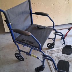 Medline Transfer Wheelchair Like New 