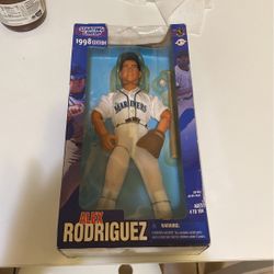 1998 12 Inch Starting Lineup Of Seattle Mariners Alex Rodriguez New In Box