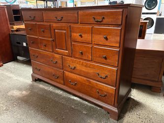 Solid Wood Traditional 11 Drawer Tall Dresser