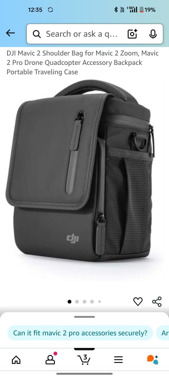 DJI Mavic 2 Drone Shoulder Bag Dark Gray
