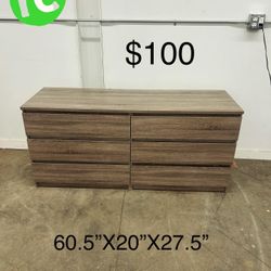 6 Drawer Double Dresser