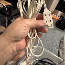 White Extension Cord 