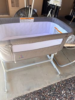 Baby Bassinet with Wheels & baby items
