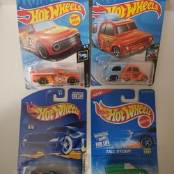 Hot Wheels  Lot Of Four Trucks Mint In Blister Truck RV SUV Brand New In Package