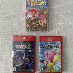 Sealed Nintendo Switch Game Lot - 3 New Games 