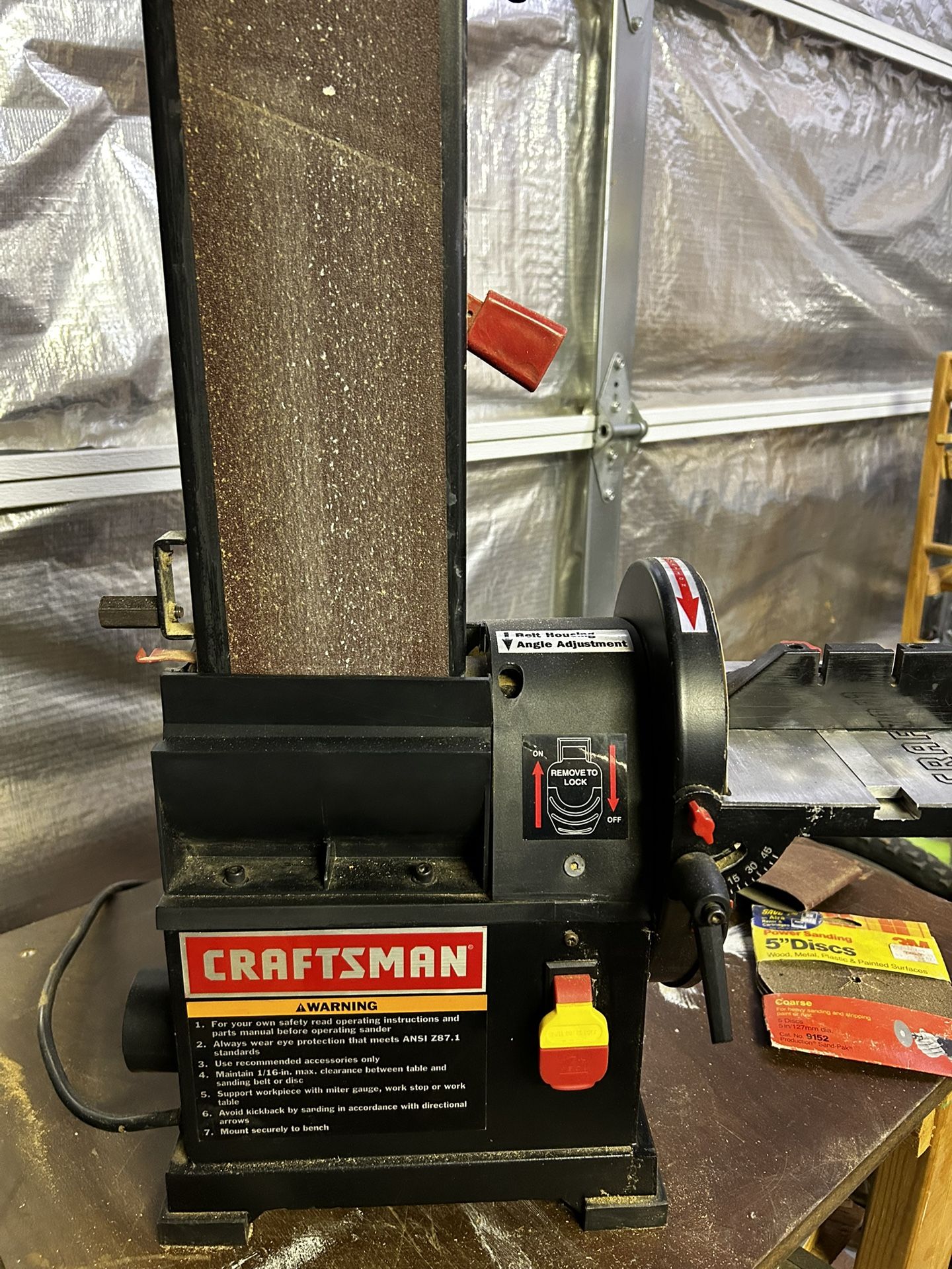 CRAFTSMAN 4 x 6-in. Belt and Disc Sander 4 x 36-in.