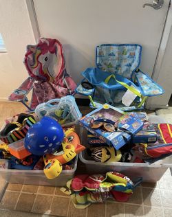 2 Full Boxes Of Kids Toys Paw Patrol, Dinosaurs, Cars, …