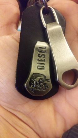 Authentic Mens Leather bottle opener necklace