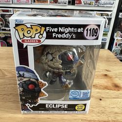 EXCLUSIVE GLOW Eclipse Funko Pop #1109 Five Nights at Freddy's Games Ruined 5