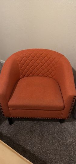 Accent Chair- Burnt Orange