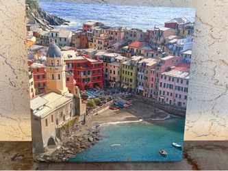 Cinque Terre Vernazza Italy Canvas Wall Art
