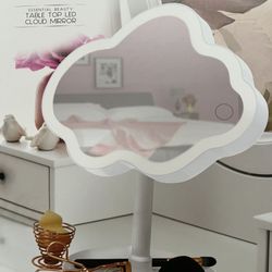 Table Vanity LED Mirror cloud Shaped 