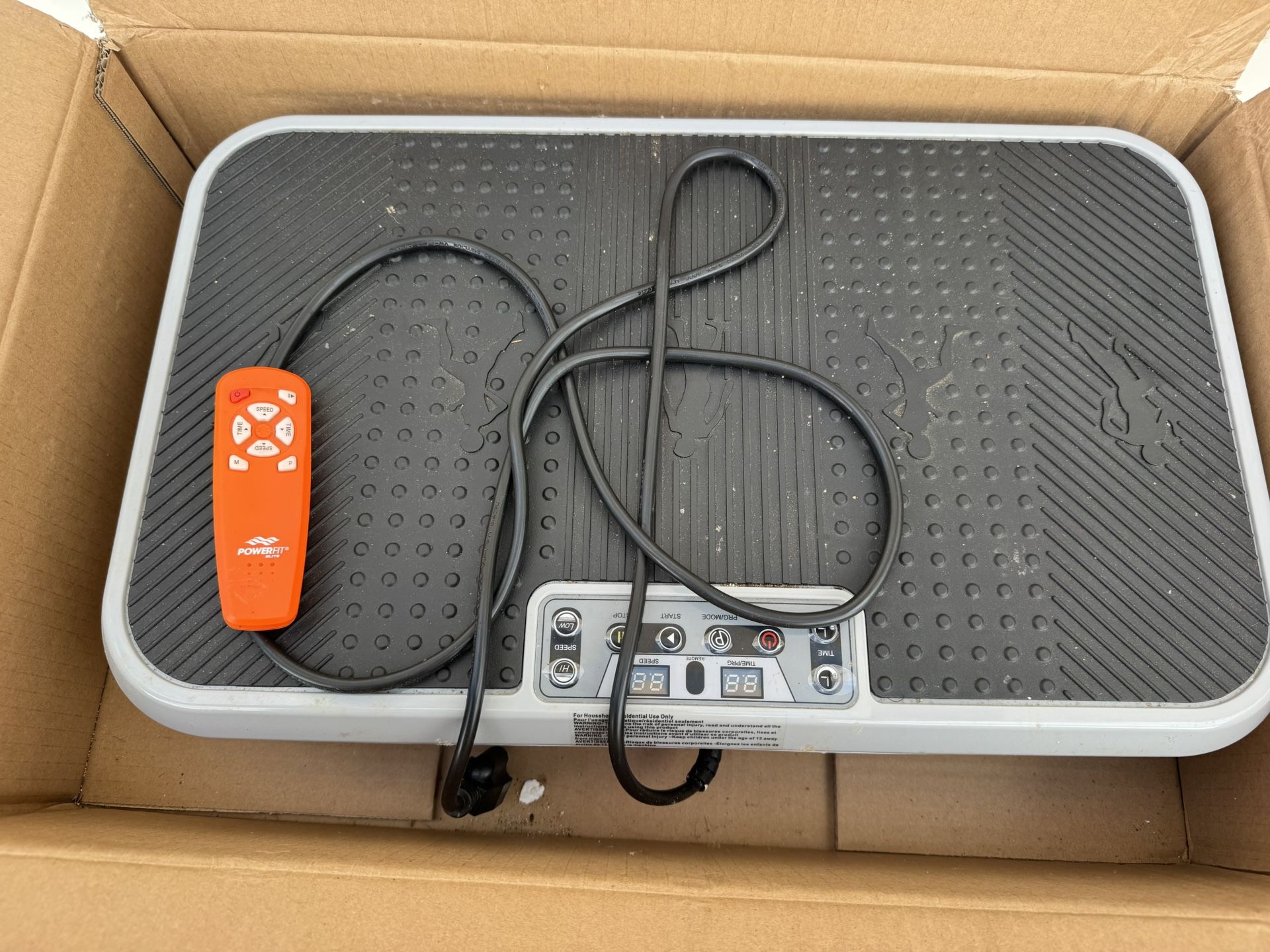 PowerFit Elite Deluxe Vibration Platform Exercise Bands With Remote