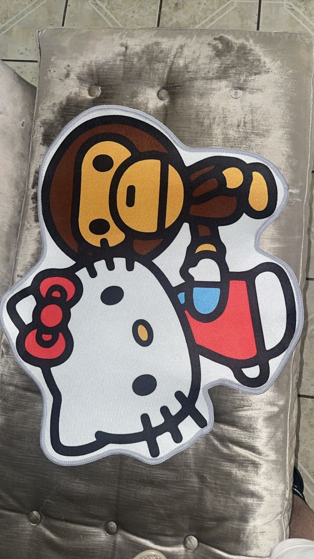 Hello Kitty X Bape Custom Rug Brand New Read Description