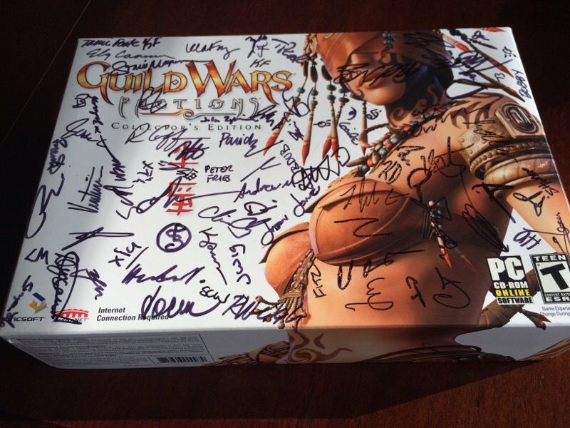 Guild Wars Factions Collector's Edition - UNUSED, autographed by Dev Team