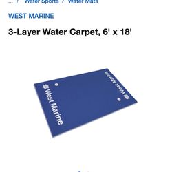 West Marine 6’ X 18’ Water Carpet 