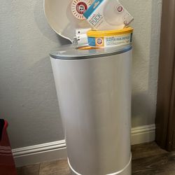 Diaper Pail ~ 8 Pail Refills ~ 2 Backing Soda Pucks  (Bundle)  