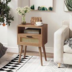 Rattan Nightstand
