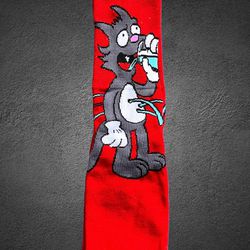 The simpsons itchy and scratchy long thick socks