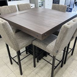 New Brown Dining Table With 4 Chairs