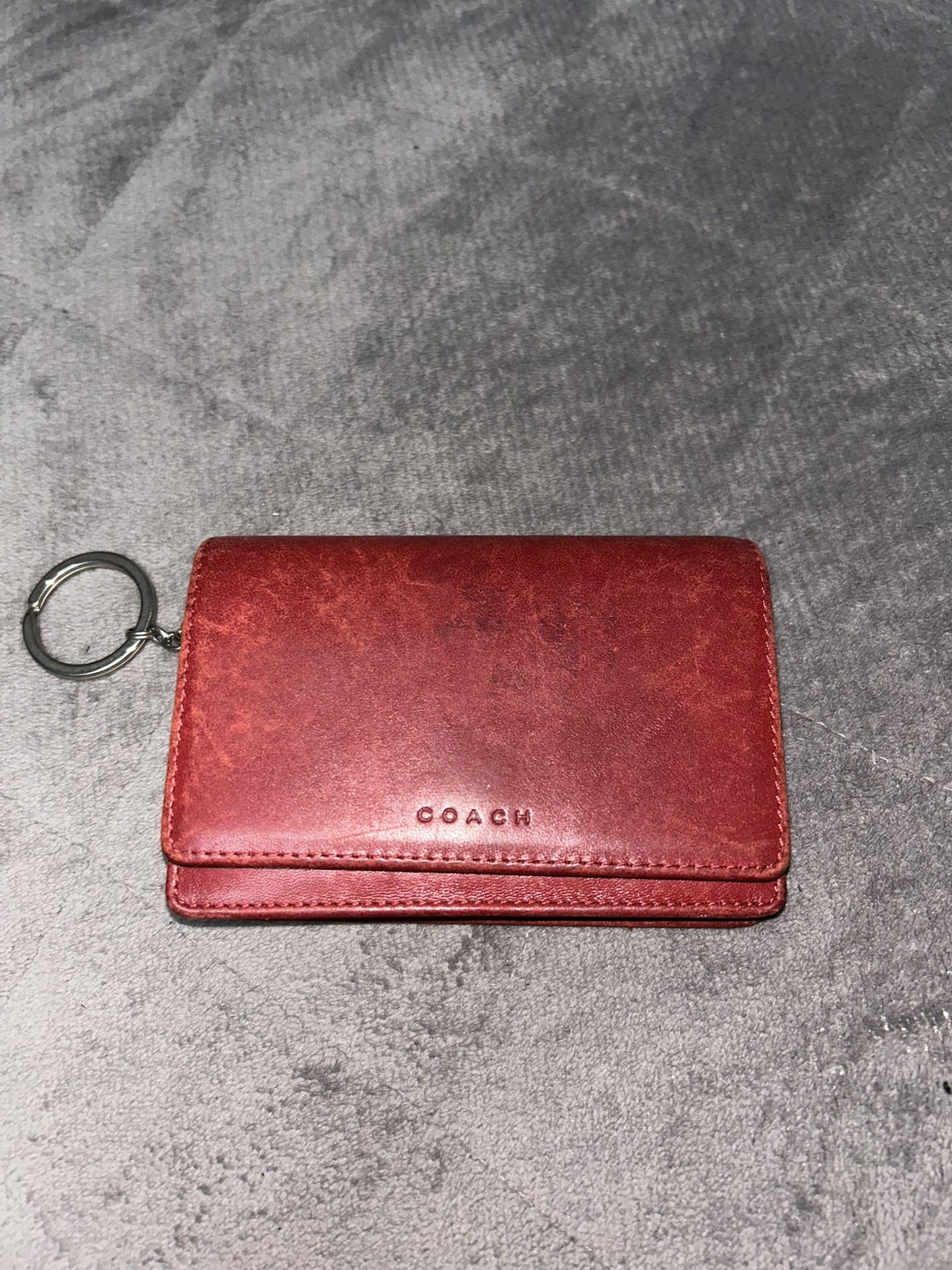 Vintage Coach Red Bedford Multi-Function Purse Wallet 6994