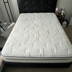 Queen Size Bed Frame With Box And Mattress 