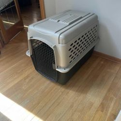 Pet Kennel Large 40" Dog Crate, Plastic Travel Pet Carrier for Pets 70-90 lb