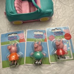 Peppa Pig Figurines And Car