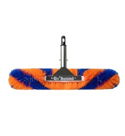 Go'Round 360° Rotation Pro Pool Brush - 12in, 18in, 24in Sizes, Resilient Bristles, Algae Removal, Home Pool Cleaner Accessory for Cleaning Tools & At