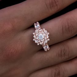 Diamond Rose Ring 