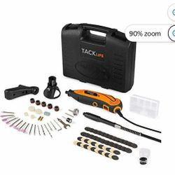 Tacklife RTD35ACL Advanced Multi-functional Rotary Tool Kit with 80 Accessories and 4 Attachments Variable Speed for Around-the-House and Crafting Pro