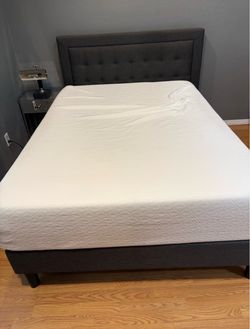 Queen Size Bedframe and Mattress