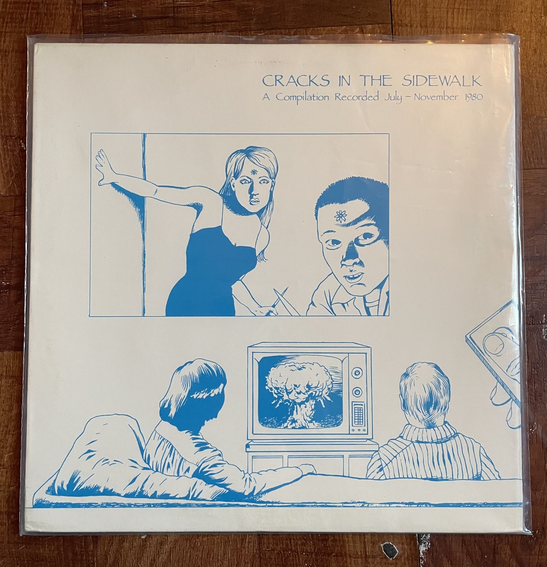 Cracks In The Sidewalk Comp 1988 Reissue SST Vinyl Record Punk Rock