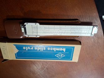 Slide rule bamboo