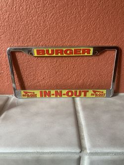 BURGER IN-N-OUT License Plate Frame 