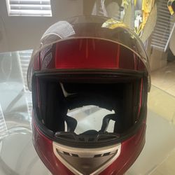 Red DOT Motorcycle Helmet