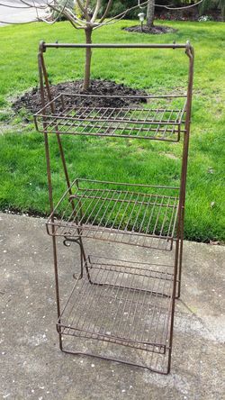 Metal wire shelves