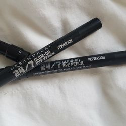 Set of 2 URBAN DECAY 24/7 Glide On Eye Pencil Black Perversion