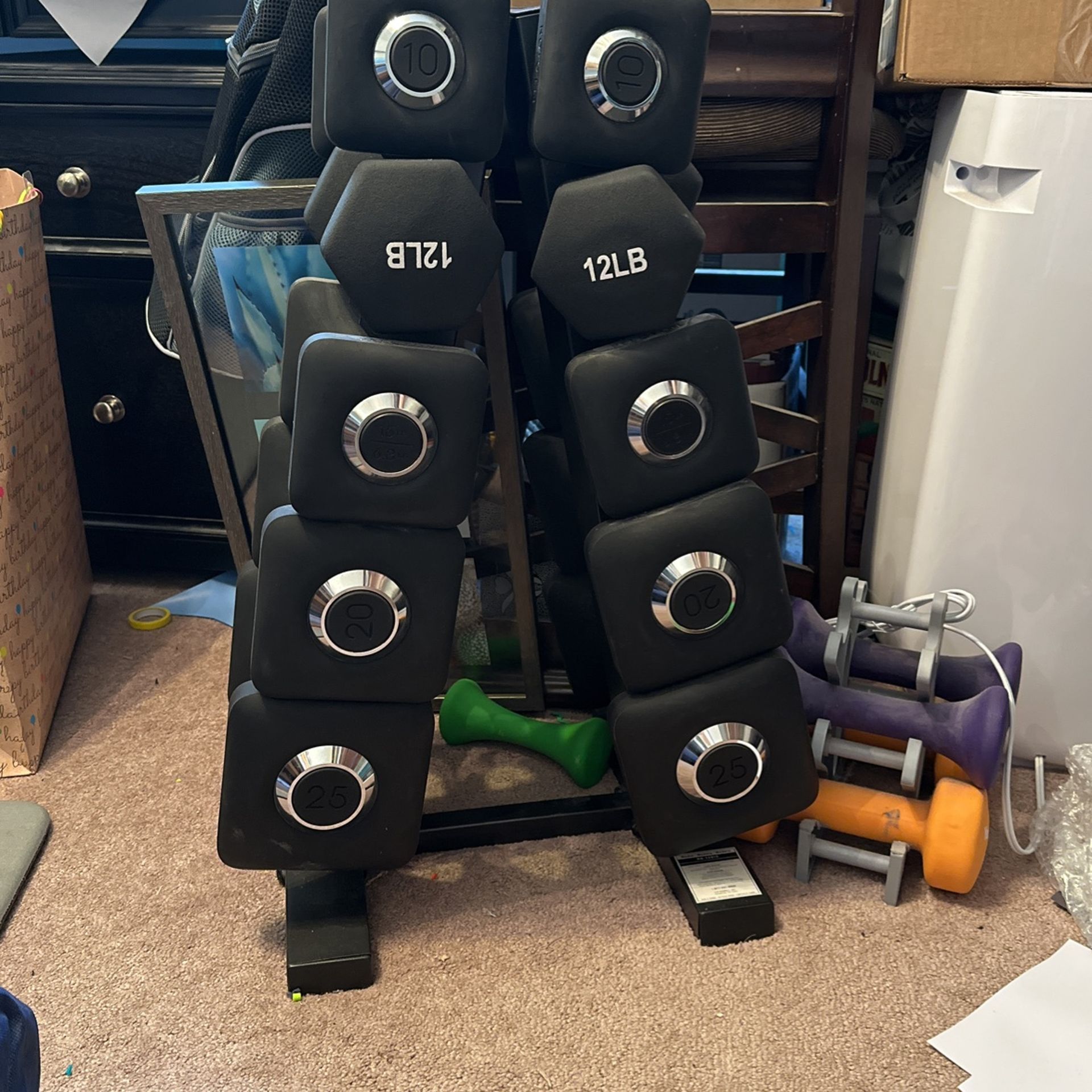Peloton Weights 10 25 Lbs Plus Rack for Sale in Torrance CA OfferUp