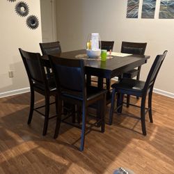 Real Wood Dining Table Set