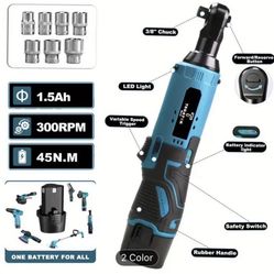 12V Electric Ratchet Wrench Cordless Set,