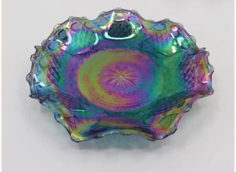 Indiana Carnival Glass Decorative Plate