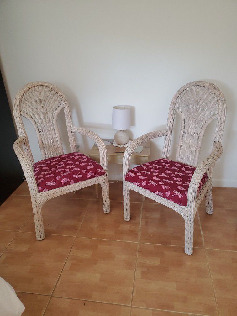 Rattan Chair Pretty In Pink