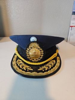 Authentic Argentine Air Force General Officer Visor Cap - Size 55 Argentina