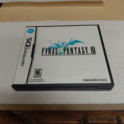 NO GAME! Final Fantasy III Nintendo DS Case With Inserts