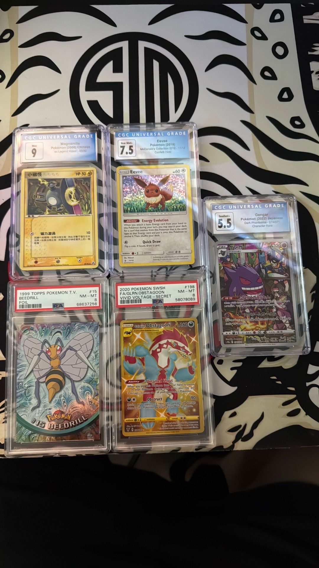5 pokemon graded slabs Lot