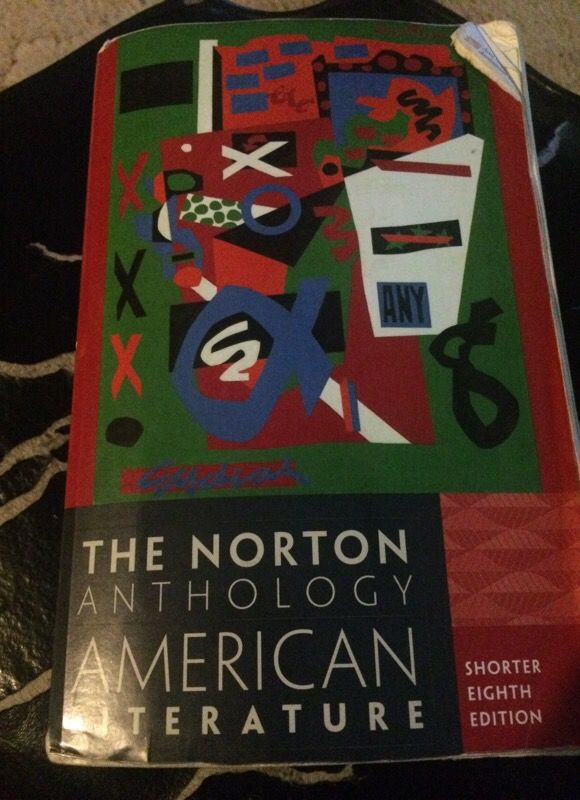 Norton anthology American literature Tex book