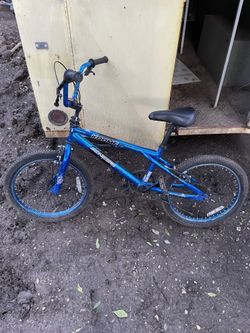 Blue Chrome Genesis BMX Bike